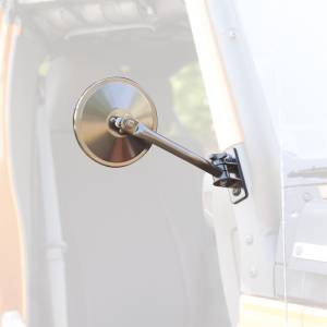 Rugged Ridge - Rugged Ridge Quick Release Mirror, Round, Black; 97-18 Wrangler TJ/LJ/JK/JKU 11025.11 - Image 3