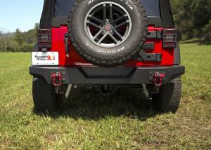 Rugged Ridge - Rugged Ridge Spartan Bumper, Rear, Full Width; 07-18 Jeep Wrangler JK 11548.20 - Image 3