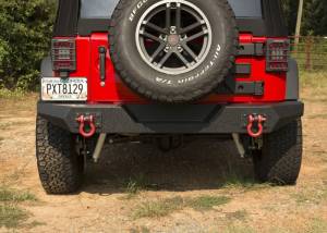 Rugged Ridge - Rugged Ridge Spartan Bumper, Rear, Full Width; 07-18 Jeep Wrangler JK 11548.20 - Image 4