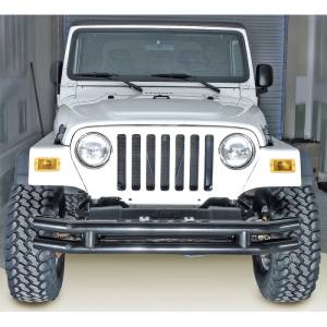 Rugged Ridge - Rugged Ridge Double Tube Bumper, Front, 3 Inch; 76-06 Jeep CJ/Wrangler YJ/TJ 11560.02 - Image 1