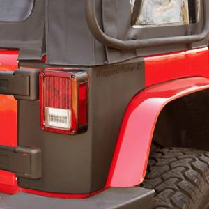 Rugged Ridge - Rugged Ridge Body Armor Kit, Rear Quarter Panels; 07-18 Jeep Wrangler JK, 2 Door 11651.07 - Image 2