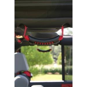 Rugged Ridge Grab Handle Kit, Rear, Red; 07-18 Jeep Wrangler JKU 13305.15