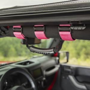 Rugged Ridge - Rugged Ridge Ultimate Grab Handle Kit, Pink; 55-21 Jeep CJ/Wrangler / 20-21 Gladiator 13505.01 - Image 3