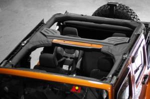 Rugged Ridge Roll Bar Cover, Vinyl; 07-18 Jeep Wrangler JKU 13613.05