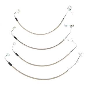 Rugged Ridge - Rugged Ridge Brake Hose Kit, Braided Stainless Steel; 07-18 Jeep Wrangler JK 16734.10 - Image 2