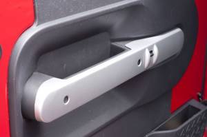 Rugged Ridge - Rugged Ridge Door Handle Trim, Front, Brushed Silver; 07-10 Jeep Wrangler JK 11151.16 - Image 3