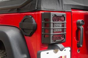 Rugged Ridge - Rugged Ridge Elite Guard Kit, Tail Light, Black; 07-18 Jeep Wrangler JK 11226.05 - Image 4