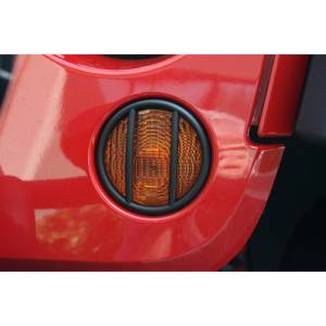 Rugged Ridge Euro Guard Kit, Turn Signal, Black; 07-18 Jeep Wrangler JK/JKU 11231.11
