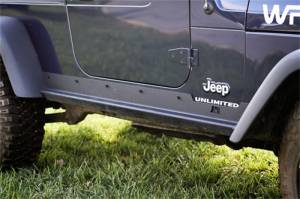 Rugged Ridge - Rugged Ridge Rocker Panel Guard Kit, Heavy Duty; 04-06 Jeep Wrangler Unlimited LJ 11504.16 - Image 2