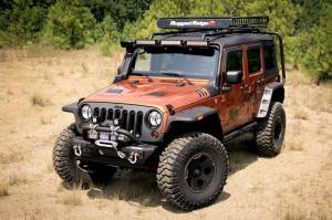 Rugged Ridge - Rugged Ridge Hurricane Flat Fender Flare Kit; 07-18 Jeep Wrangler JK 11640.10 - Image 1