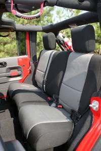 Rugged Ridge - Rugged Ridge Seat Cover Kit, Black/Gray; 07-10 Jeep Wrangler JK, 2 Door 13294.09 - Image 3