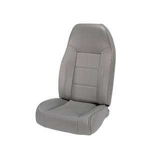 Rugged Ridge Seat, High-Back, Front, No-Recline, Gray; 76-02 Jeep CJ/Wrangler YJ/TJ 13401.09