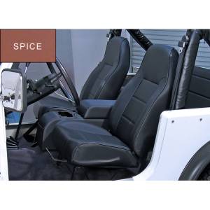 Rugged Ridge - Rugged Ridge Seat, High-Back, Front, No-Recline, Spice; 76-02 CJ/Wrangler YJ/TJ 13401.37 - Image 1