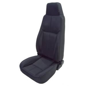 Rugged Ridge Seat, High-Back, Front, Reclinable, Black Denim; 76-02 CJ/Wrangler 13403.15