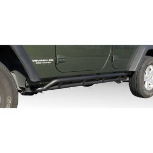 Rugged Ridge - Rugged Ridge RRC Rocker Guard Kit, Black; 07-18 Jeep Wrangler Unlimited JKU, 4 Door 11504.22 - Image 1