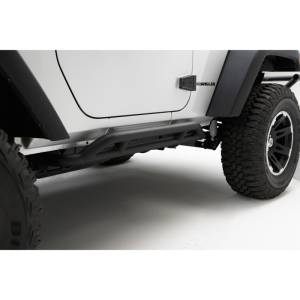 Rugged Ridge RRC Rocker Guard Kit, Black; 07-18 Jeep Wrangler JK, 2 Door 11504.23