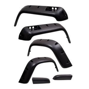 Rugged Ridge All Terrain Fender Flare Kit, 6 inch, 6 Piece; 87-95 Jeep Wrangler YJ 11632.10