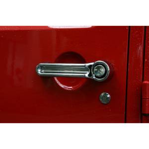 Rugged Ridge - Rugged Ridge Door Handle Cover Kit, Chrome; 07-18 Jeep Wrangler JK 13311.11 - Image 2