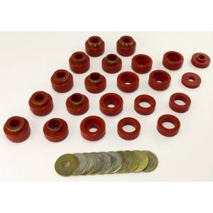 Rugged Ridge - Rugged Ridge Body Mount Kit, Red, 22 Pieces, 1987-1995 YJ by Rugged Ridge 18351.05 - Image 1