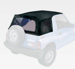 Rugged Ridge XHD Soft Top, Black Denim, Clear Windows; 95-98 Suzuki Sidekicks 53723.15