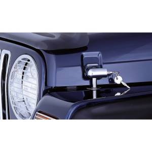 Rugged Ridge - Rugged Ridge Hood Catch Kit, Locking, Chrome; 97-06 Jeep Wrangler TJ 11302.03 - Image 1