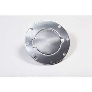 Rugged Ridge - Rugged Ridge Gas Cap Door, Non-Locking, Polished Aluminum; 97-06 Jeep Wrangler TJ 11425.01 - Image 2