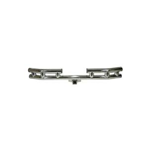 Rugged Ridge Tube Bumper, Rear, 3 Inch, Stainless Steel; 55-06 CJ/Wrangler YJ/TJ 11522.01