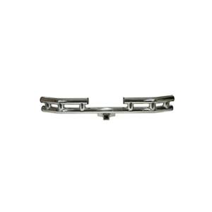 Rugged Ridge - Rugged Ridge Tube Bumper, Rear, 3 Inch, Stainless Steel; 55-06 CJ/Wrangler YJ/TJ 11522.01 - Image 2