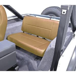 Rugged Ridge Seat, Rear, Fixed, Tan; 55-95 Jeep CJ/Wrangler YJ 13461.04