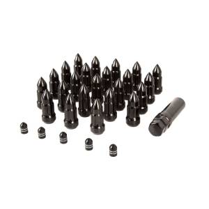 Rugged Ridge - Rugged Ridge Wheel Lug Nut/Valve Stem Cap Kit, Bullet Style, Black 16715.27 - Image 2