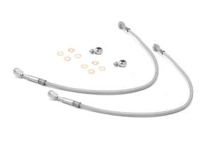 Rugged Ridge - Rugged Ridge Brake Hose Kit, Front, Stainless Steel; 97-06 Jeep Wrangler TJ 16734.08 - Image 2