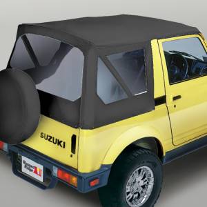 Rugged Ridge XHD Soft Top, Black Denim, Clear Windows; 81-98 Suzuki Samurai 53721.15