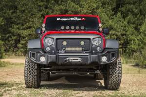 Rugged Ridge - Rugged Ridge Spartacus Bumper, Front, Satin Black; 07-18 Jeep Wrangler JK 11544.01 - Image 3