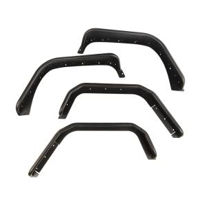 Rugged Ridge Steel Tube Fender Flares; F/R Set; 07-18 Wrangler JK 11615.48