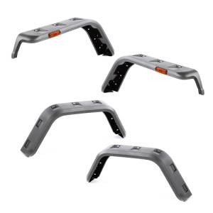 Rugged Ridge - Rugged Ridge Hurricane Fender Flare Kit, Textured Black; 97-06 Jeep Wrangler TJ 11640.30 - Image 1