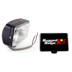 Rugged Ridge Light Kit, Halogen, 5 Inch x 7 Inch, Black, Steel Housing 15207.05