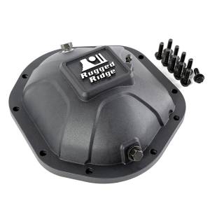 Rugged Ridge Boulder Aluminum Differential Cover, Black, for Dana 44 16595.12