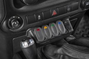 Rugged Ridge - Rugged Ridge Switch Panel Kit, Lower; 11-18 Jeep Wrangler JK/JKU 17235.84 - Image 3