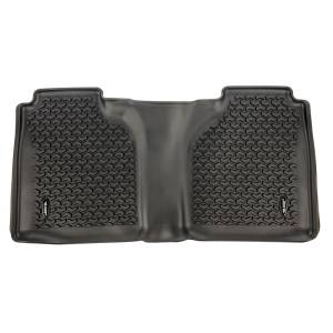 Rugged Ridge Floor Liner, Rear, Black; 2020 Chevy Silverado Crew Cab 82951.17