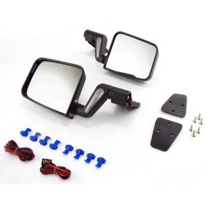 Rugged Ridge - Rugged Ridge Door Mirror Kit, Heated, Black; 87-02 Jeep Wrangler YJ/TJ 11002.20 - Image 2