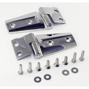 Rugged Ridge Hood Hinge Kit, Stainless Steel; 07-18 Jeep Wrangler JK 11111.22