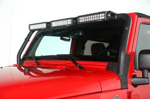 Rugged Ridge - Rugged Ridge Light Bar, Windshield Mounted; 07-18 Jeep Wrangler JK 11232.25 - Image 4