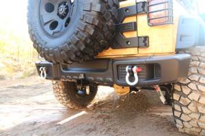 Rugged Ridge - Rugged Ridge Spartacus Bumper, Rear, Black; 07-18 Jeep Wrangler JK 11544.51 - Image 3