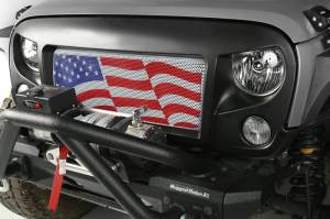 Rugged Ridge - Rugged Ridge Spartan Grille Insert, American Flag; 07-18 Jeep Wrangler JK 12034.22 - Image 2