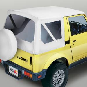 Rugged Ridge - Rugged Ridge Soft Top, White Denim, Clear Windows; 86-95 Suzuki Samurai 53701.52 - Image 1