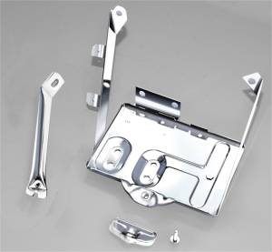 Rugged Ridge - Rugged Ridge Battery Tray Kit, Stainless Steel; 76-86 Jeep CJ 11132.01 - Image 2