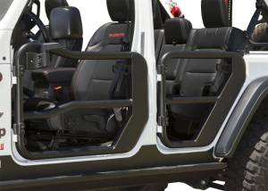 Rugged Ridge - Rugged Ridge Fortis Front Tube Doors, 18-21 Jeep Wrangler/Gladiator 11509.13 - Image 4