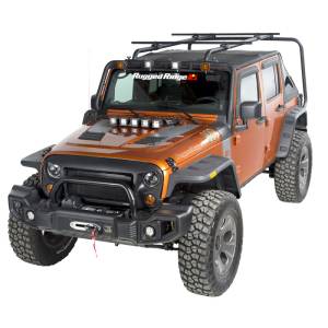 Rugged Ridge Sherpa Roof Rack Kit; 07-18 Jeep Wrangler JKU, 4 Door 11703.22