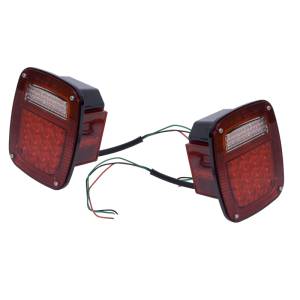 Rugged Ridge Tail Light Kit, LED; 76-06 Jeep CJ/Wrangler 12403.85