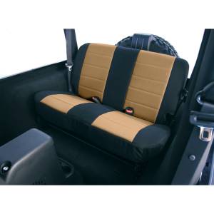 Rugged Ridge - Rugged Ridge Neoprene seat cover, Rugged Ridge, rear, tan, 97-02 Wrangler 13261.04 - Image 1